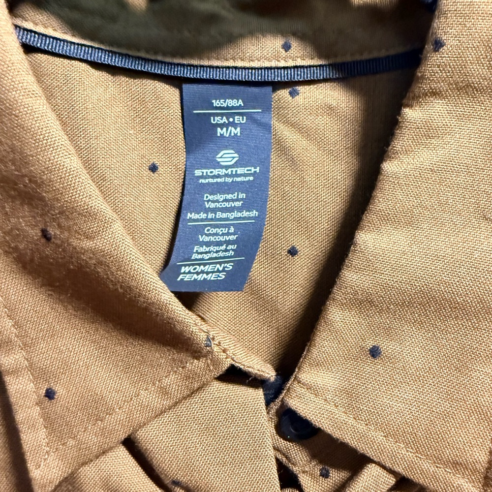 Mustard Short Sleeve Button Down Shirt - Picture 3 of 7